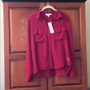 NWT Olive and Oak Button Down Blouse